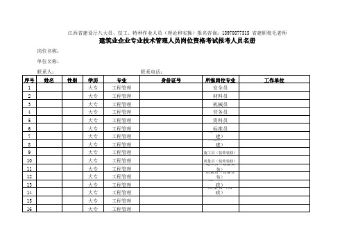 八大员报名汇总表(1)