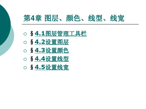 图层管理工具栏