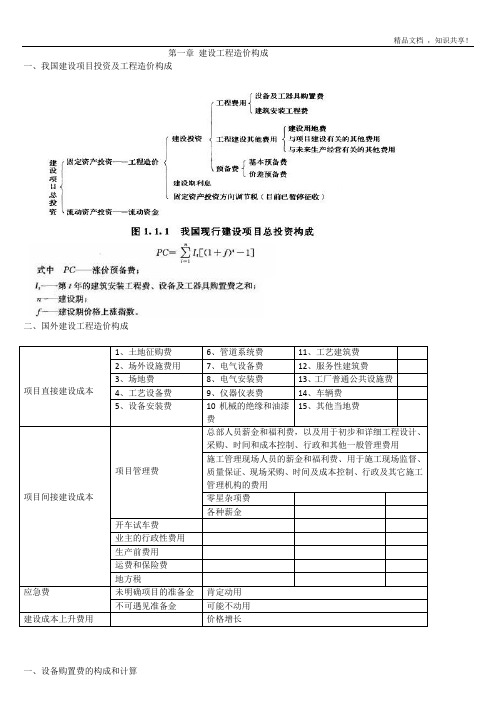 造价工程师计价知识点汇总