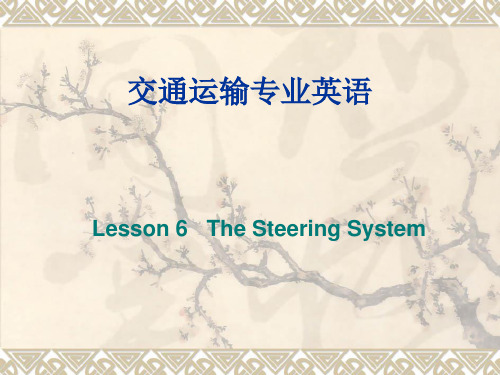 Lesson 6 The Steering System