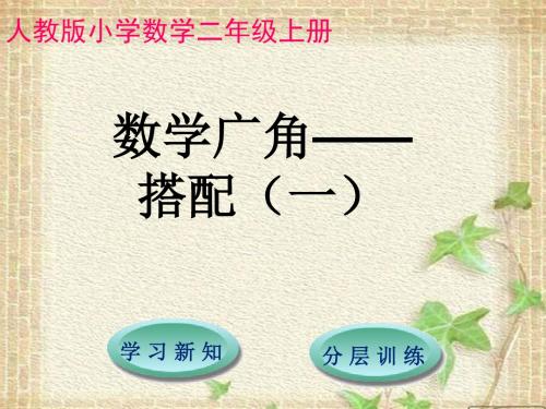 二年级上册数学课件-第8单元  数学广角——搭配(一)∣人教新课标(2018秋) (共10张PPT)