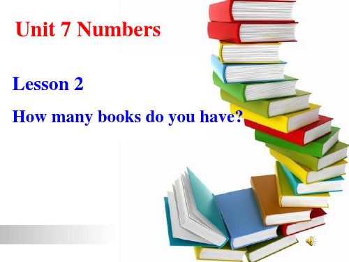 U7L2how many books do you have公开课课件