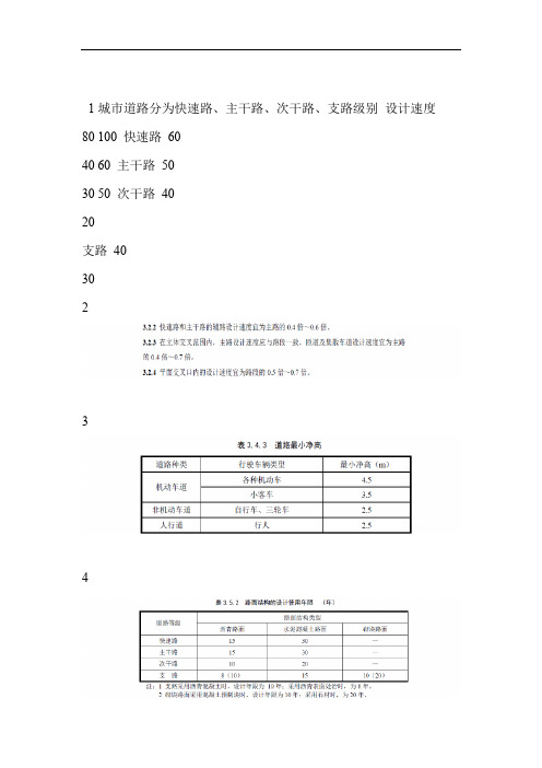 CJJ37-2012城道路工程设计规范总结