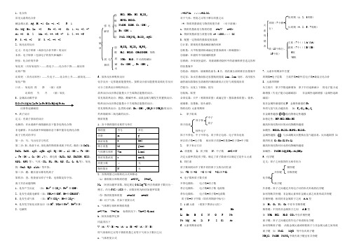 高中化学知识点(全)