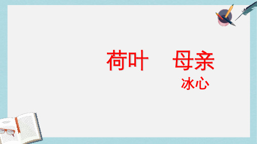 新人教版七年级语文上册荷叶母亲 (4)ppt优质课件