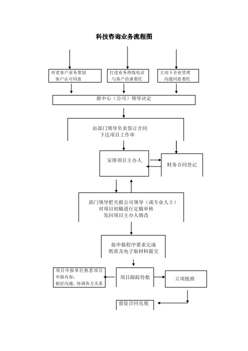 科技咨询业务流程图