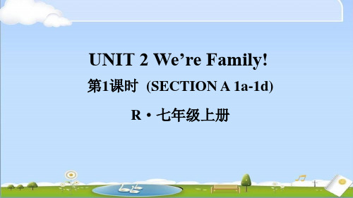 2024年秋新人教版七年级上册英语教学课件 Unit 2第1课时(Section A 1a-1d)