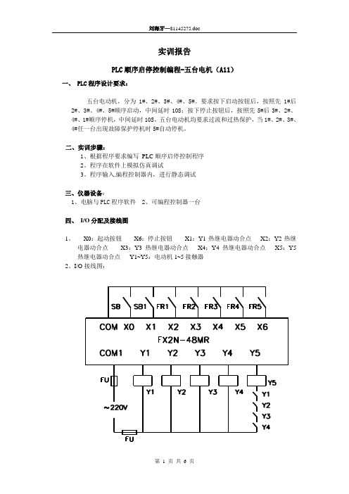 PLC顺序启停控制编程(A11)