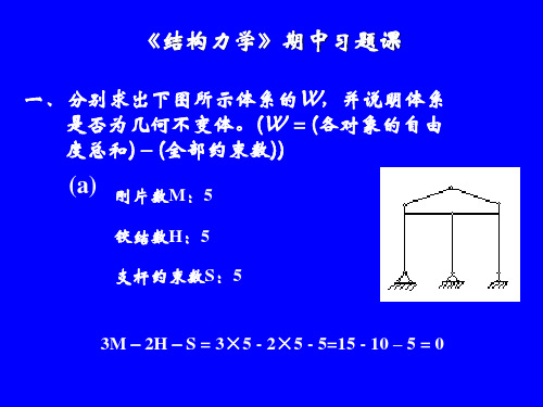 结构力学习题讲解