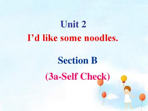 最新鲁教版英语七年级上册Unit2 SectionB(3a-Self check)公开课课件