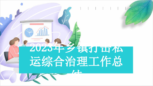 2023年乡镇打击私运综合治理工作总结