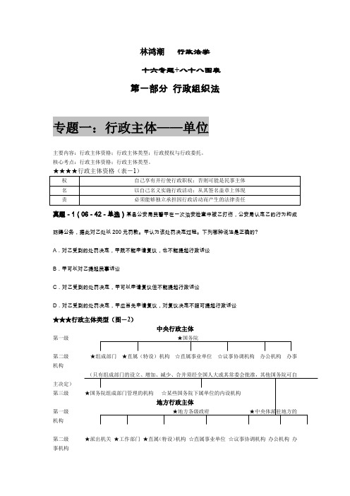 行政法学林鸿潮88表