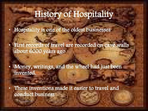 酒店业发展历史 History of Hospitality