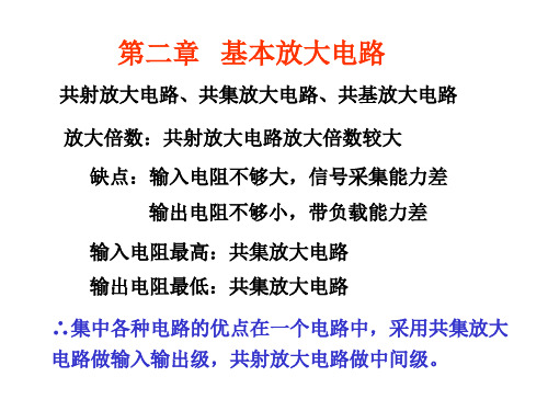 3.1 多级放大电路的耦合方式