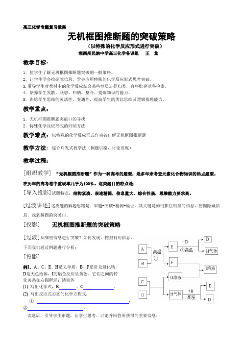 高三化学专题复习教案