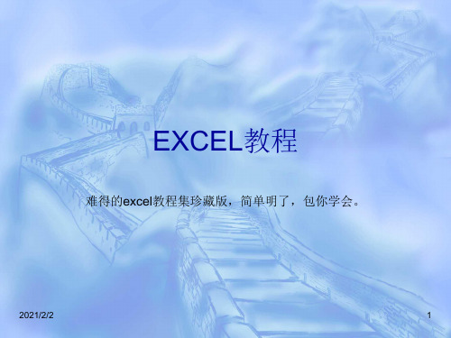 【最新】一套价值8800元的EXCEL教程