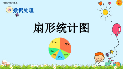 北师大版六年级数学上册第五单元扇形统计图课件