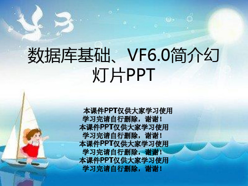 数据库基础、VF6.0简介幻灯片PPT