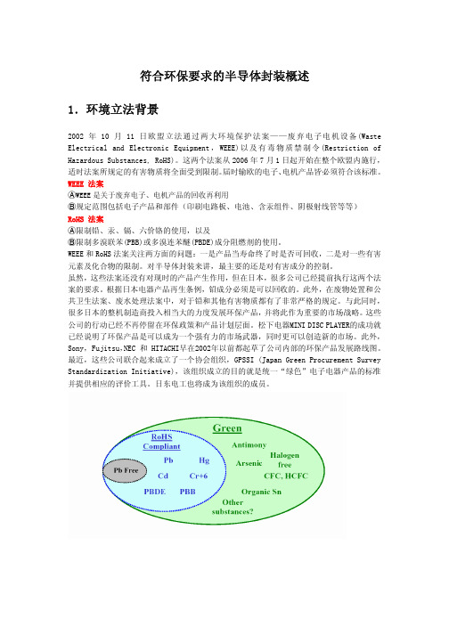 符合环保要求的半导体封装概述