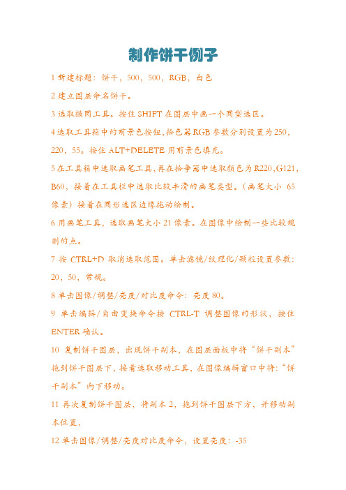 PS饼干实例