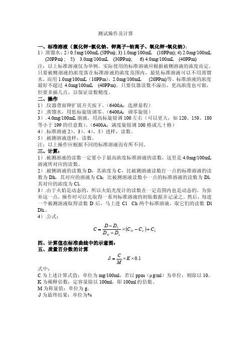 FP640（6400A）火焰光度计操作说明