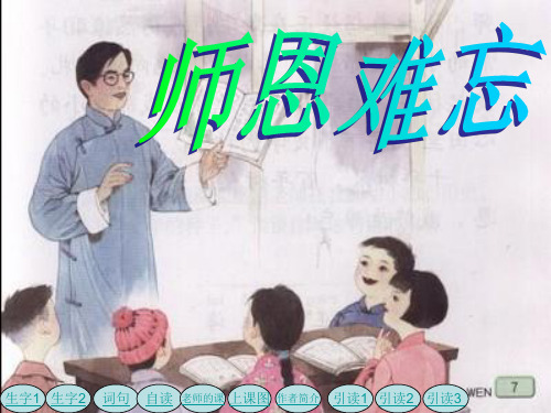 《师恩难忘》PPT课件下载