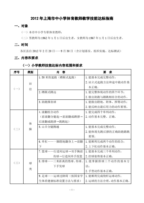 教师基本功内容