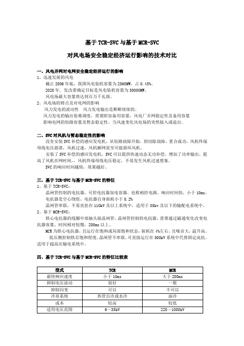 TCR-SVC与MCR-SVC技术对比