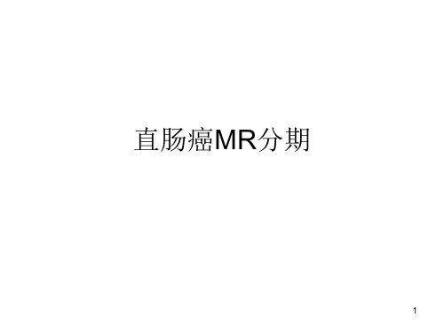 (参考课件)直肠癌MR分期