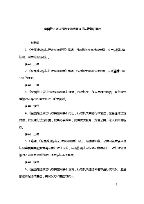 全面推进依法行政实施纲要(张健)