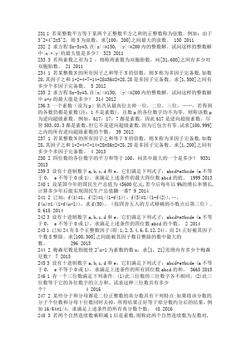 VF经典题  程序题汇总