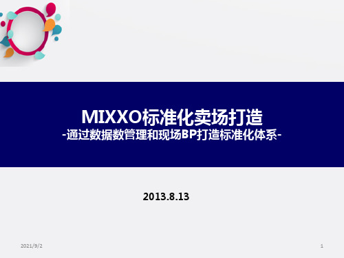 MIXXO销售10%提升项目报告书V_OK