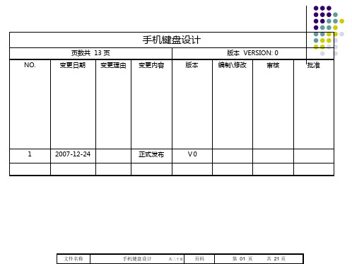 手机按键结构