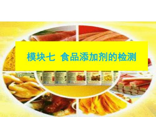 食品分析与检测7食品添加剂的检测