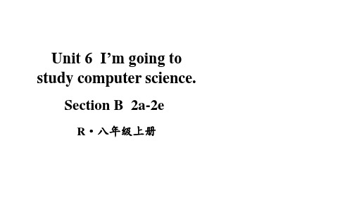 人教版八年级上册英语Unit6第4课时(SectionB2a-2e)课件