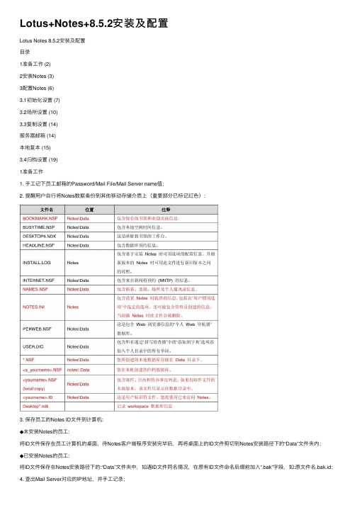 Lotus+Notes+8.5.2安装及配置