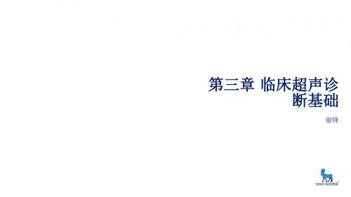 临床超声诊断基础谢峰2010