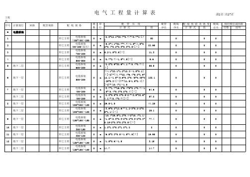 【示例】水电安装工程决算