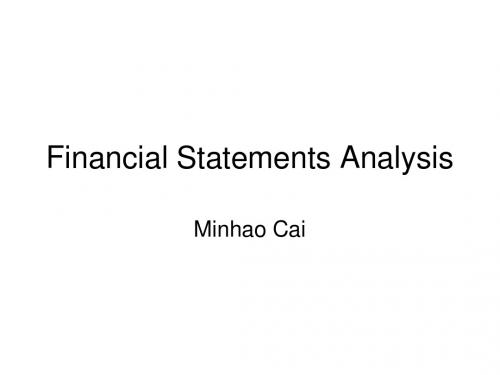 Financial Statements Analysis