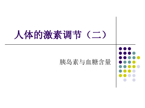 胰岛素和血糖含量课件