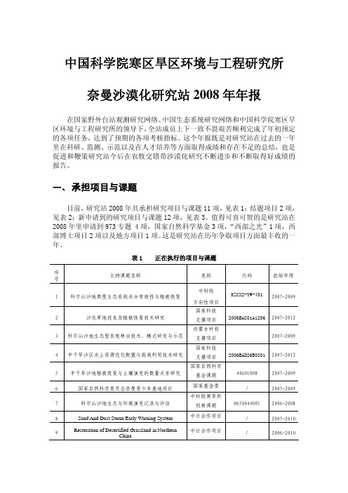 中国科学院寒区旱区环境与工程研究所奈曼沙漠化研究站