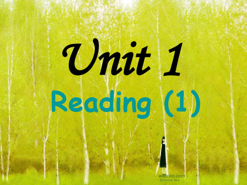 牛津英语八年级上 8A Unit1 reading课件