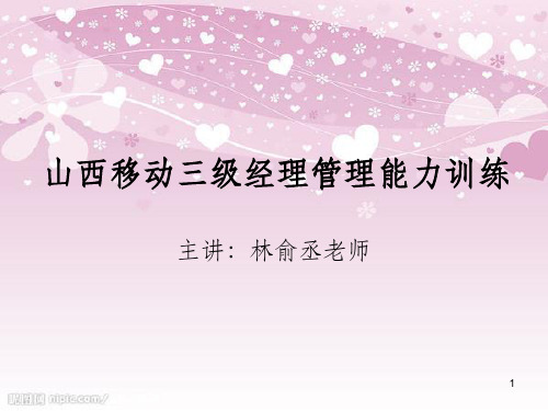 经理管理能力训练教材(PPT 226页)