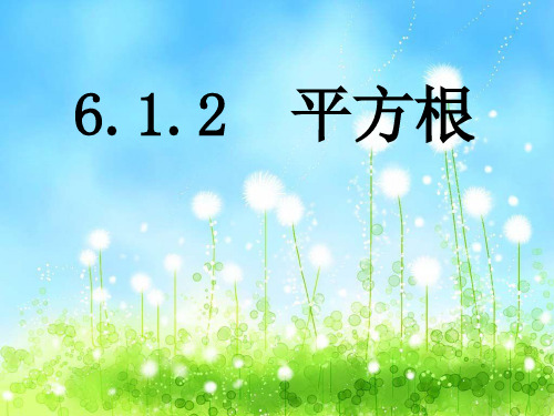 义务教育教科书(数学)七年级下册第六章 6.1.2 平方根课件(共16张PPT)