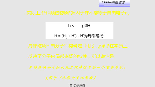 材料物理实验方法电子顺磁共振PPT课件