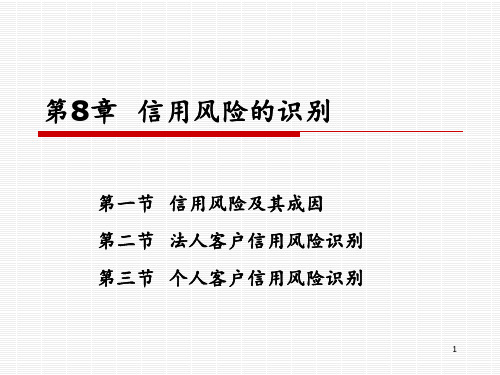 信用风险识别-文档资料