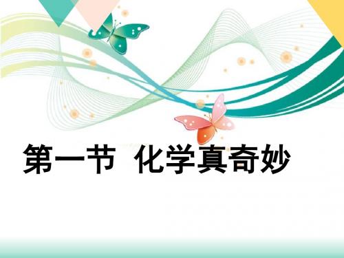 鲁教版九年级化学上册课件第一单元步入化学殿堂