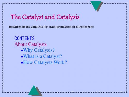 英文版催化和催化剂theCatalystandCatalysis精品文档