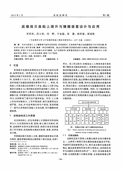 底播扇贝苗船上提升与播撒装置设计与应用