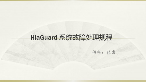 HiaGuard 系统故障处理规程